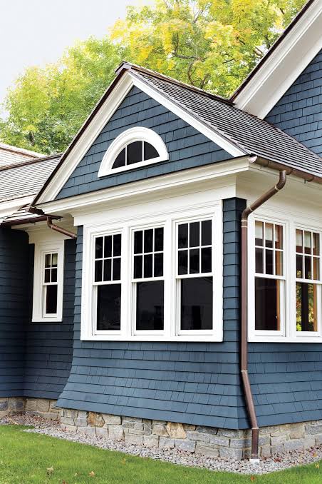 Gutters installed on a home