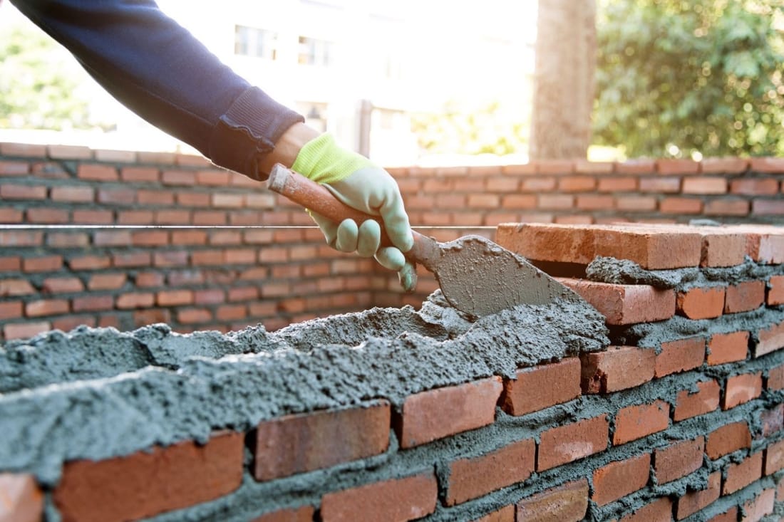 Masonry construction work