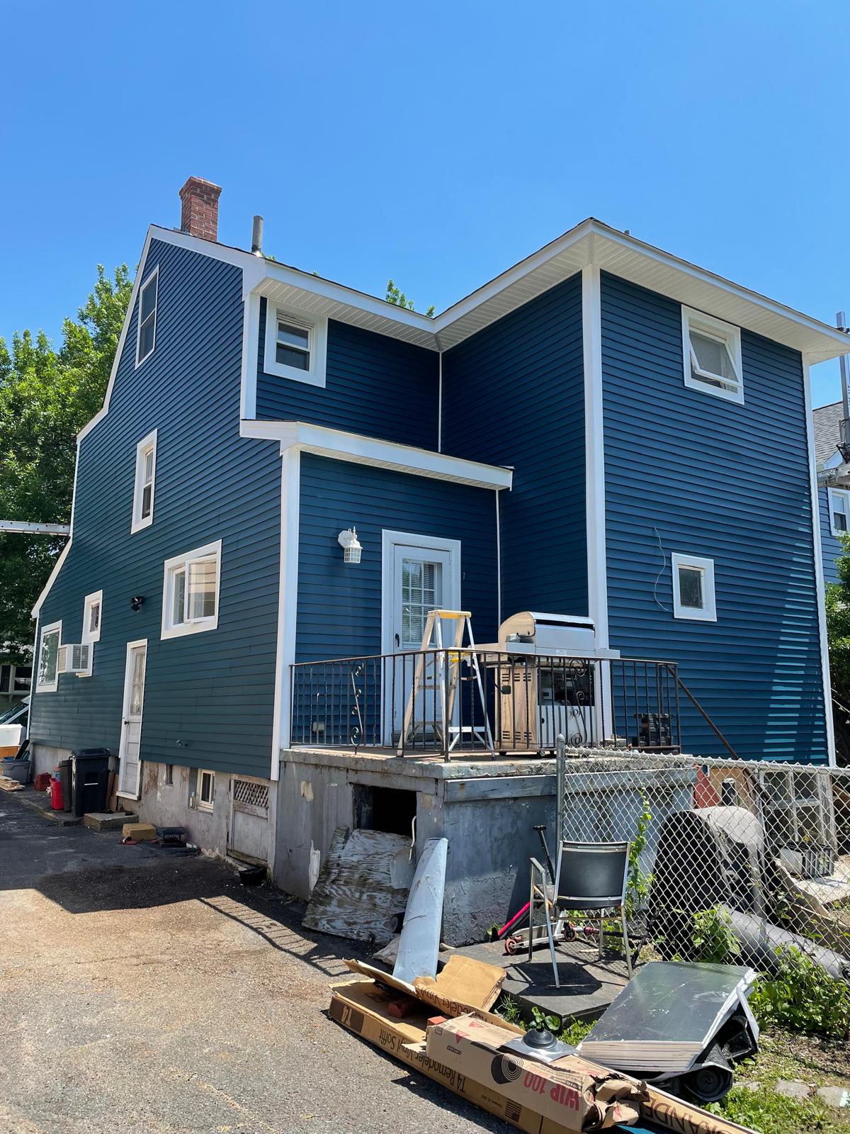 Completed siding project