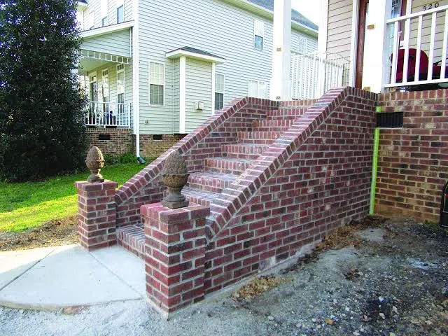 Brick Steps materials and preparation