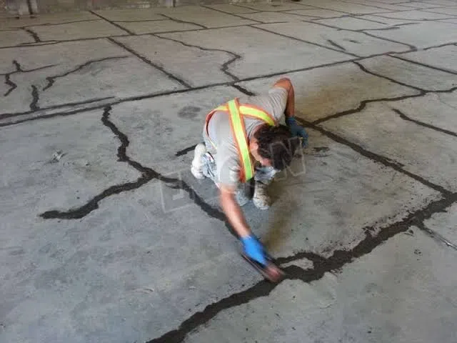 Completed concrete repair project