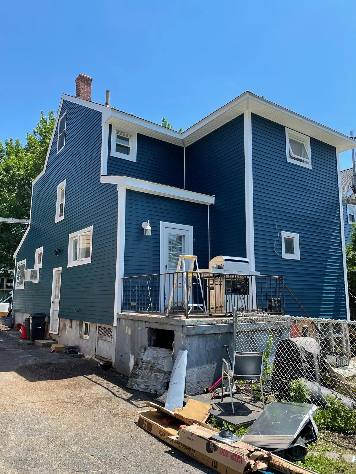 Completed siding project