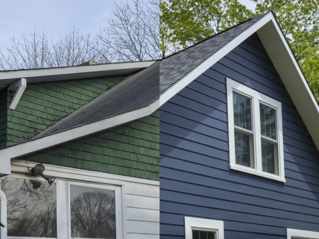 Siding installation and exterior finish